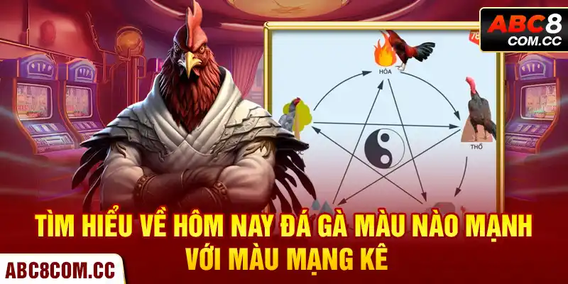 Tìm hiểu về hôm nay đá gà màu nào mạnh với màu mạng kê